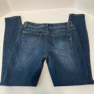 1822 Denim Women's Jeans Size 4 Skinny Ankle Medium Wash Mid Rise Faded Whiskers